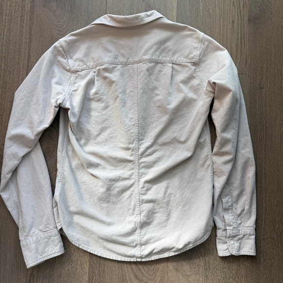 Frank & Eileen Barry Super Soft Brushed Cotton Button Down Dove Gray XS - Picture 2 of 5